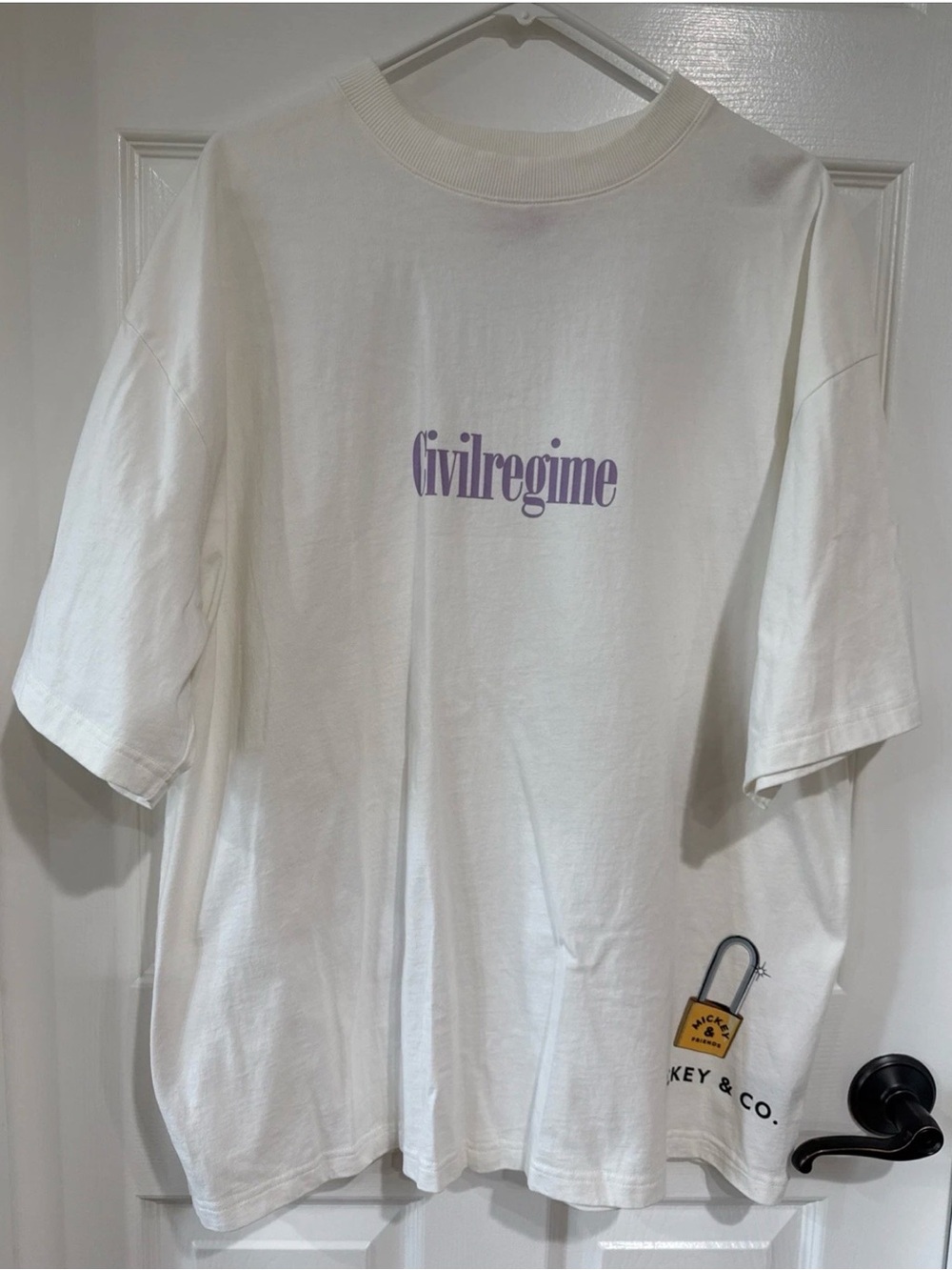 Civil Regime x Disney Mickey & Friends Mens L Graphic Tee Minnie Mouse White EUC - Picture 2 of 13